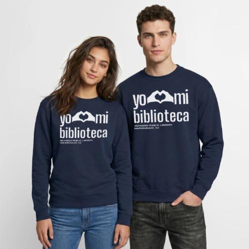 Yo Amo Mi Biblioteca (White) - Unisex Crewneck Sweatshirt