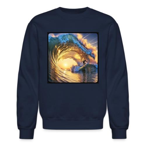 Morning Gold Full-Pipe Wave - Unisex Crewneck Sweatshirt