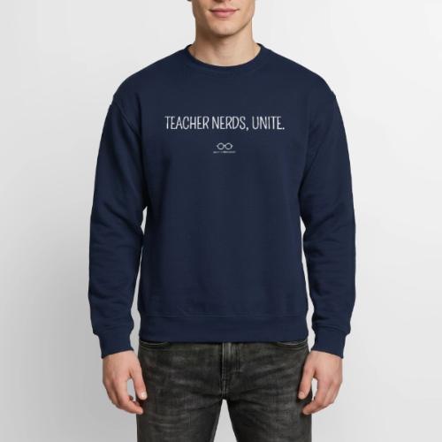 Teacher Nerds, Unite. (white text) - Unisex Crewneck Sweatshirt