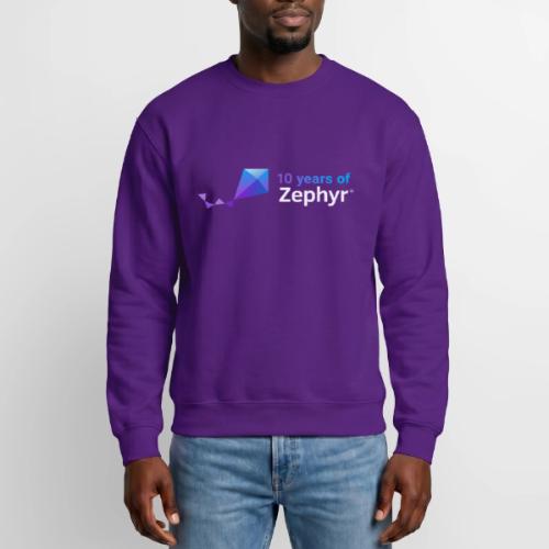 Zephyr 10th Anniversary Horizontal Color Reversed - Unisex Crewneck Sweatshirt
