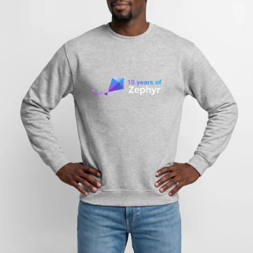Zephyr 10th Anniversary Horizontal Color Reversed - Unisex Crewneck Sweatshirt