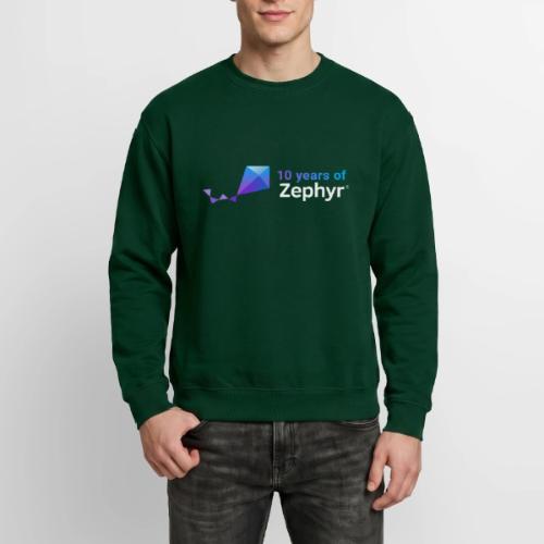 Zephyr 10th Anniversary Horizontal Color Reversed - Unisex Crewneck Sweatshirt