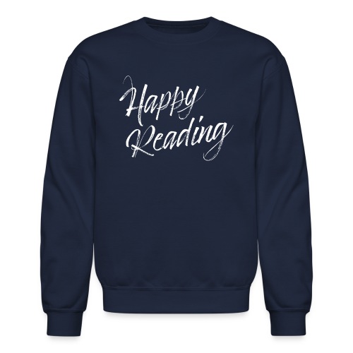 Happy Reading (white) - Unisex Crewneck Sweatshirt