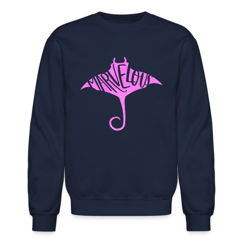 Marvelous Stingray, Pink - Unisex Crewneck Sweatshirt