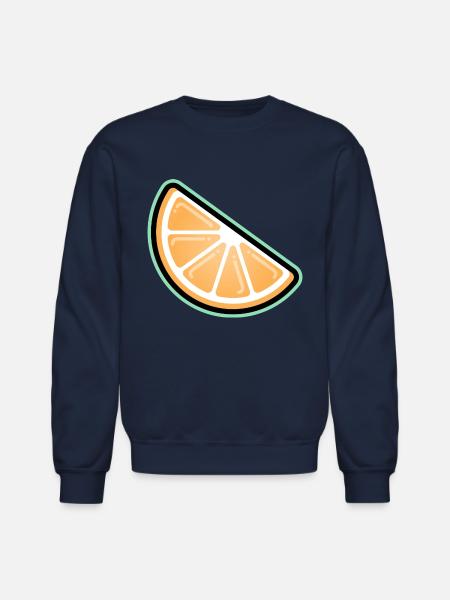 Orange Slice - Unisex Crewneck Sweatshirt - navy