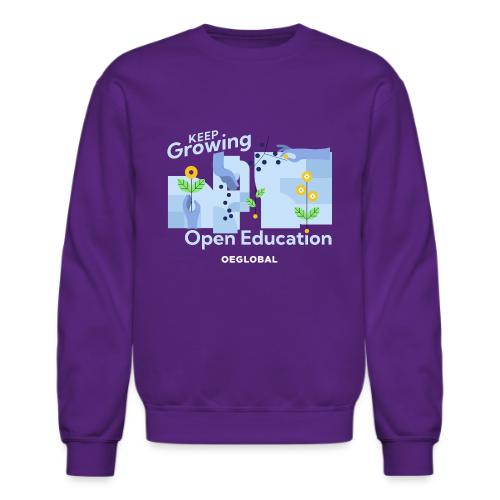 Keep Growing Open Education (dark) - Unisex Crewneck Sweatshirt