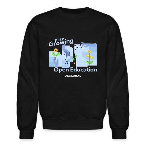 Keep Growing Open Education (dark) - Unisex Crewneck Sweatshirt