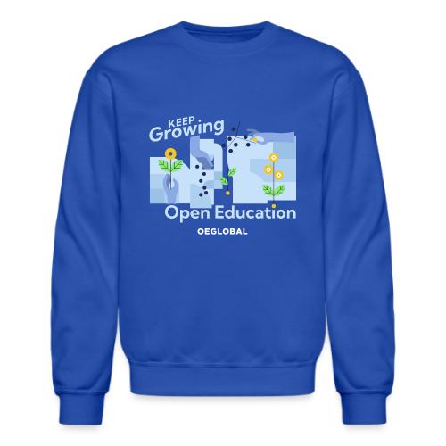 Keep Growing Open Education (dark) - Unisex Crewneck Sweatshirt
