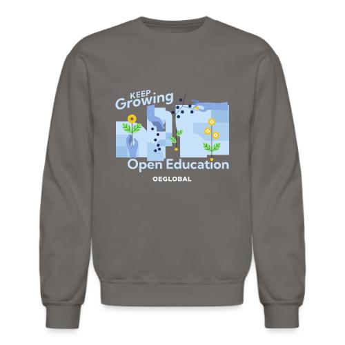 Keep Growing Open Education (dark) - Unisex Crewneck Sweatshirt