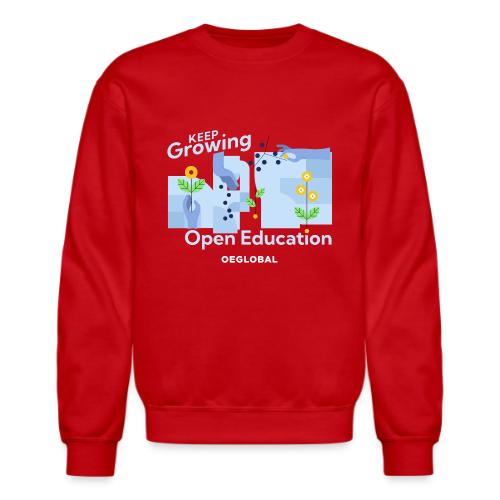 Keep Growing Open Education (dark) - Unisex Crewneck Sweatshirt
