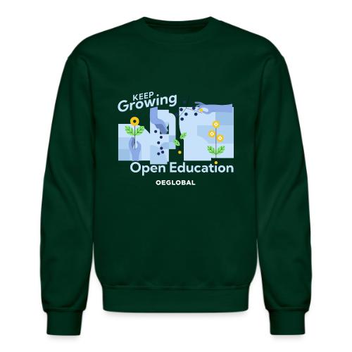 Keep Growing Open Education (dark) - Unisex Crewneck Sweatshirt