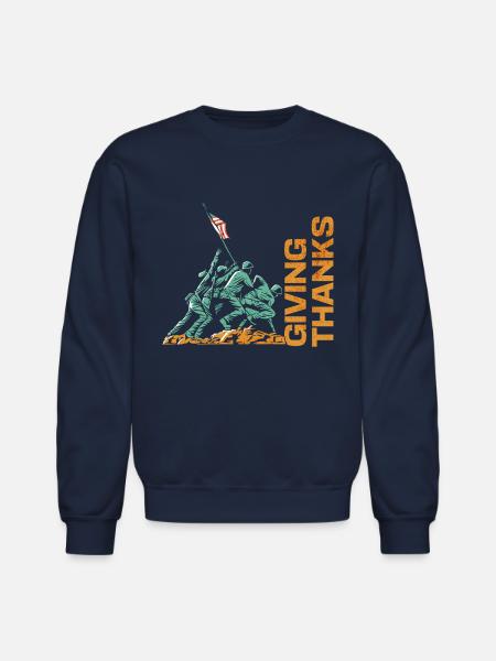 Giving Thanks - Unisex Crewneck Sweatshirt - navy