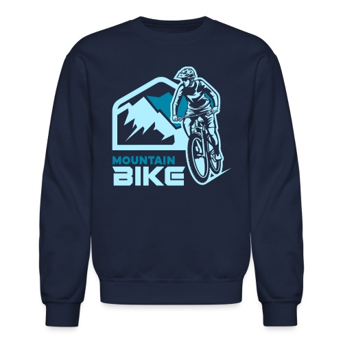 mountain bike biker - Unisex Crewneck Sweatshirt