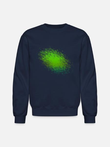 Green Halftone - Unisex Crewneck Sweatshirt - navy