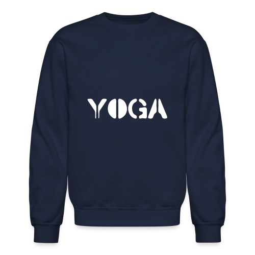 YOGA white - Unisex Crewneck Sweatshirt