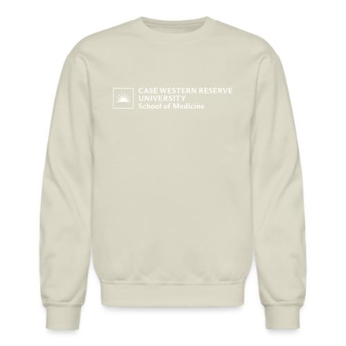 SOM Two Line Horizontal Primary Logo CWRU WHITE 1 - Unisex Crewneck Sweatshirt