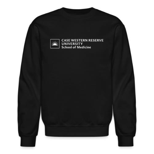 SOM Two Line Horizontal Primary Logo CWRU WHITE 1 - Unisex Crewneck Sweatshirt