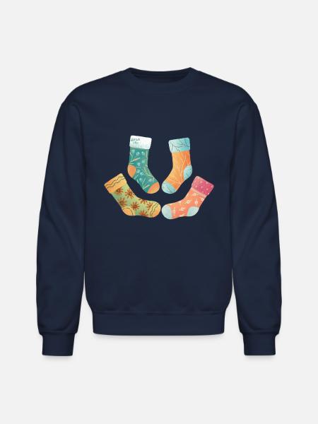 Cute Socks - Unisex Crewneck Sweatshirt - navy
