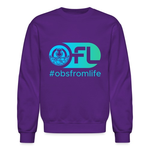 Observations from Life Logo with Hashtag - Unisex Crewneck Sweatshirt