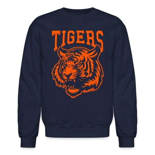 Custom Tigers Team Mascot Shirts for Sports Fans - Unisex Crewneck Sweatshirt