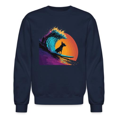 Black Dog Surfing Emerald Wave - Unisex Crewneck Sweatshirt
