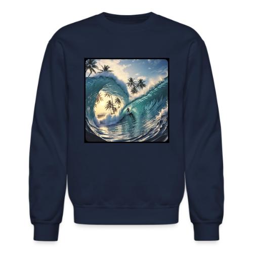 Double-Barrel Wave - Unisex Crewneck Sweatshirt