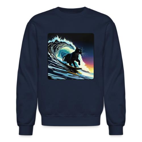 Black Cat Dawn Patrol - Unisex Crewneck Sweatshirt