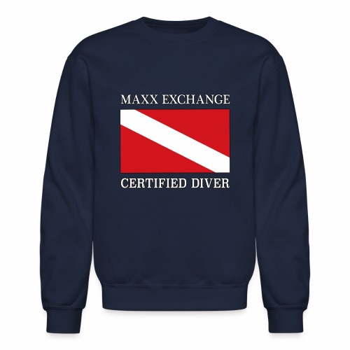 Maxx Exchange Certified Diver Frogman Snorkel. - Unisex Crewneck Sweatshirt
