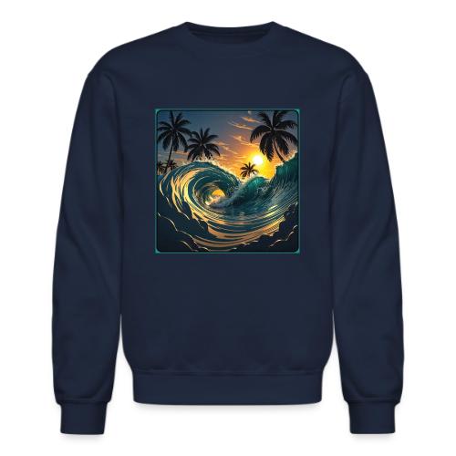 Liquid Morning Wave - Unisex Crewneck Sweatshirt