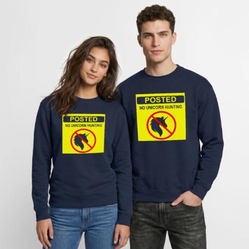 Posted Unicorn Hunting (open) - Unisex Crewneck Sweatshirt