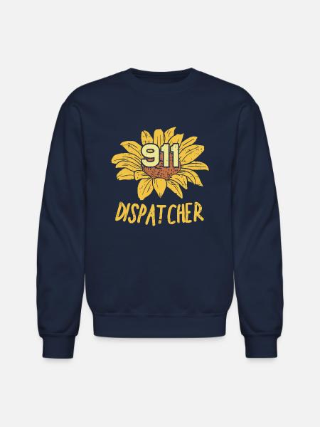 911 Dispatcher - Unisex Crewneck Sweatshirt - navy