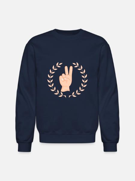 Peace - Unisex Crewneck Sweatshirt - navy