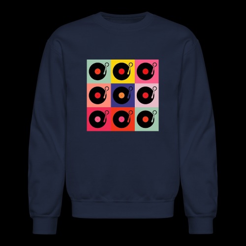 Records in the Fashion of Warhol - Unisex Crewneck Sweatshirt