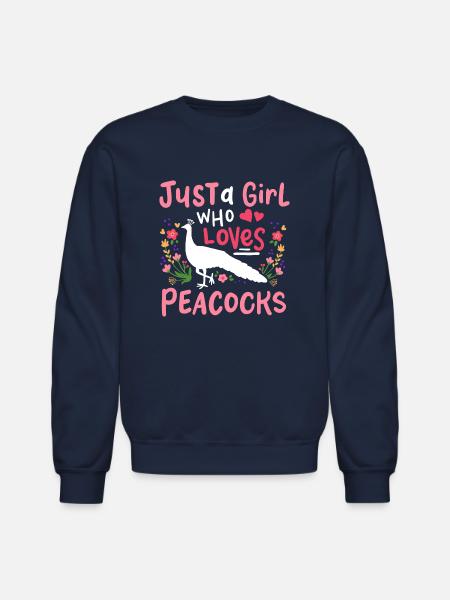 Peacocks Peacock Lover - Unisex Crewneck Sweatshirt - navy