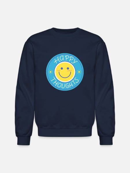 Happy thoughts - Unisex Crewneck Sweatshirt - navy