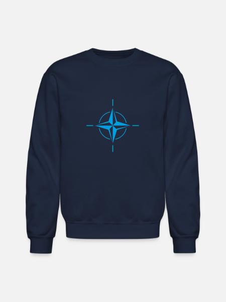 NATO OTAN Flag - Unisex Crewneck Sweatshirt - navy