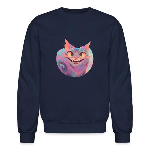 Handsome Grin Cat - Unisex Crewneck Sweatshirt