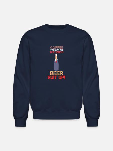 Beer Suit Up - Unisex Crewneck Sweatshirt - navy