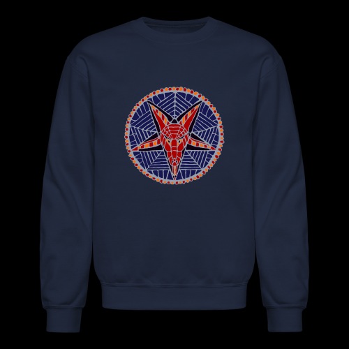 Corpsewood Stained-Glass Baphomet - Unisex Crewneck Sweatshirt