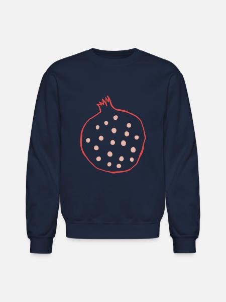 Pomegranate And Seeds - Unisex Crewneck Sweatshirt - navy