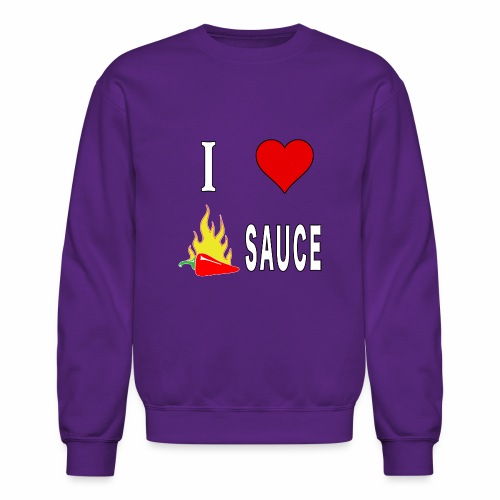 I Love Spicy Habanero Pepper Chicken Wings Sauce. - Unisex Crewneck Sweatshirt