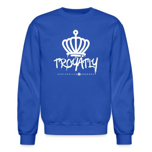 RO Troyalty Tag White - Unisex Crewneck Sweatshirt
