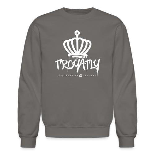 RO Troyalty Tag White - Unisex Crewneck Sweatshirt