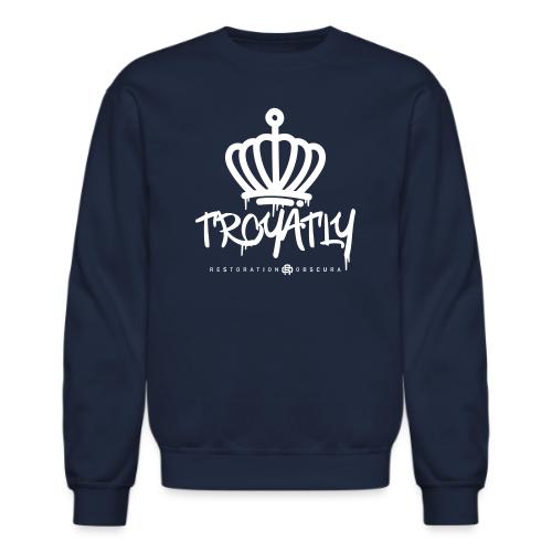 RO Troyalty Tag White - Unisex Crewneck Sweatshirt