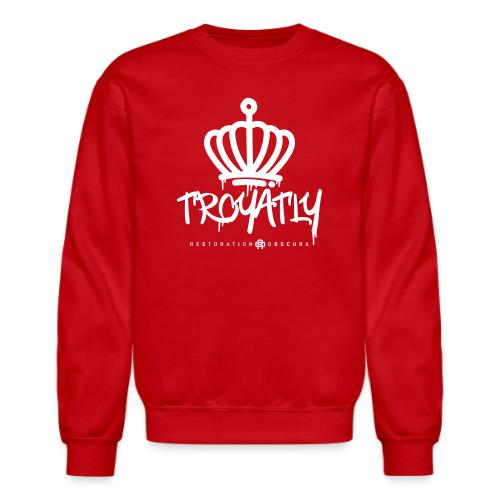 RO Troyalty Tag White - Unisex Crewneck Sweatshirt