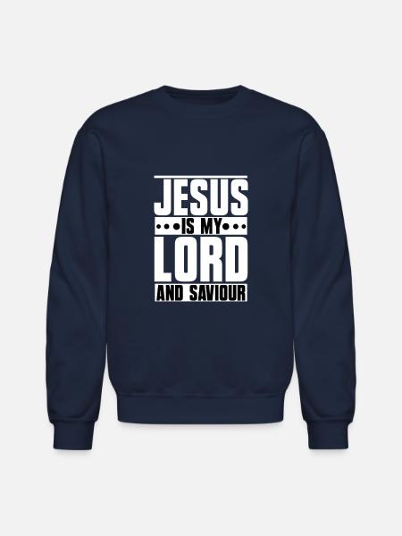 Jesus is my Lord and Saviour - Unisex Crewneck Sweatshirt - navy