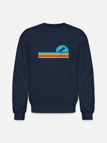 Telescope Astronomy - Unisex Crewneck Sweatshirt - navy