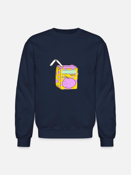 all juice no seeds - Unisex Crewneck Sweatshirt - navy