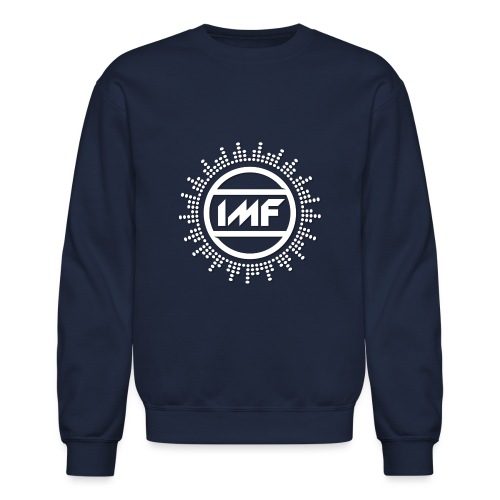 IMF Sunburst Logo in White - Unisex Crewneck Sweatshirt