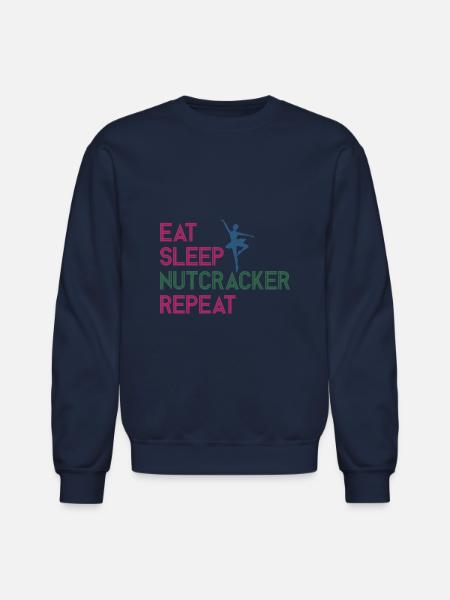 Eat Sleep Nutcracker Repeat - Unisex Crewneck Sweatshirt - navy